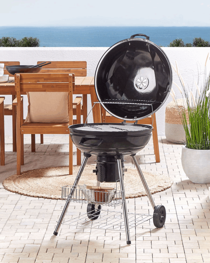 Grill węglowy ogrodowy okrągły