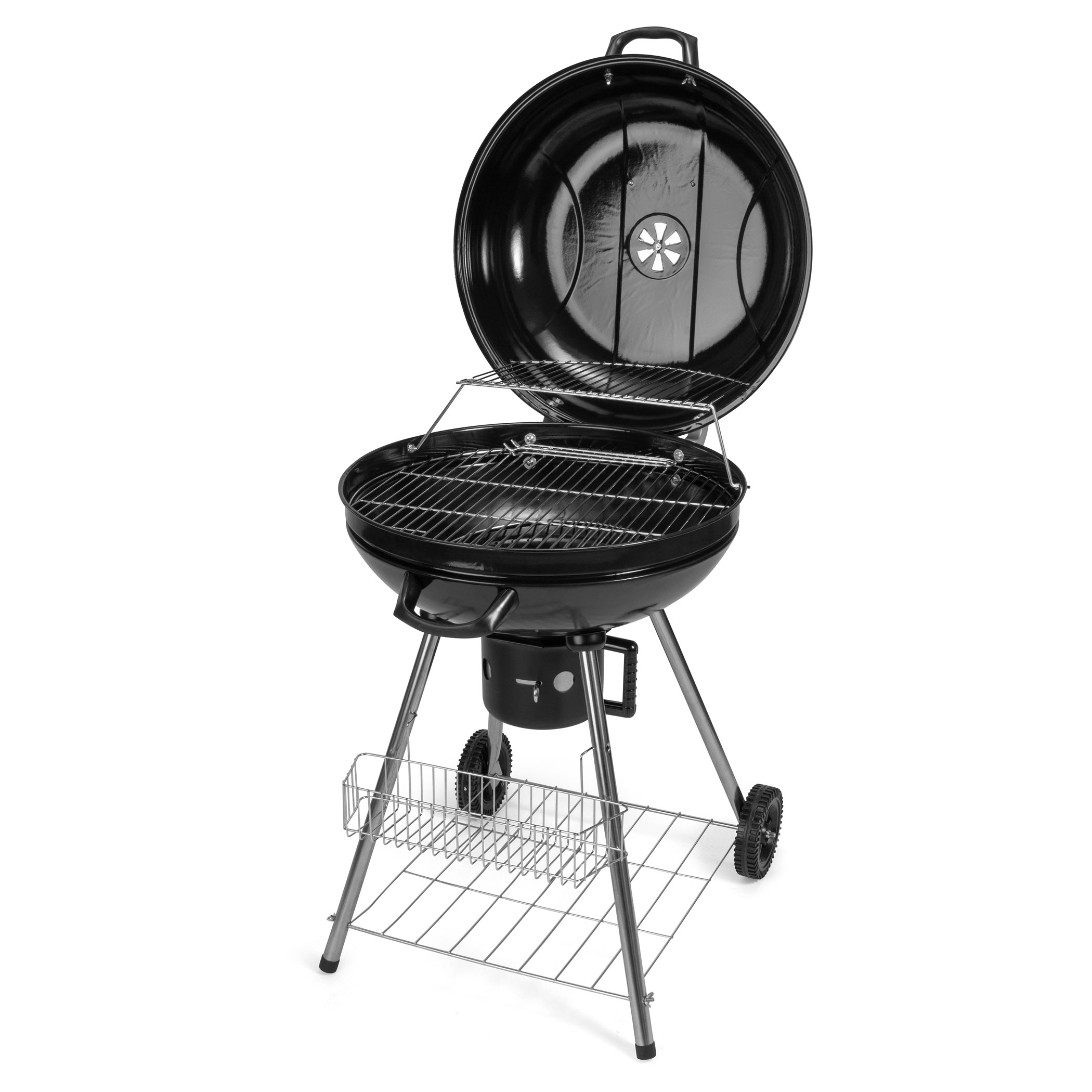 Grill węglowy ogrodowy okrągły