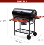 Grill węglowy ogrodowy CuRRon pomarańcz