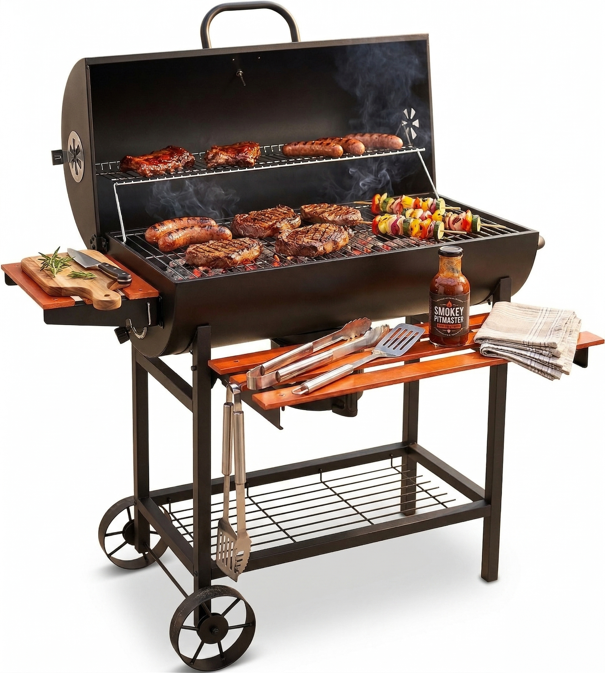 Grill węglowy ogrodowy CuRRon pomarańcz